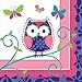 Owl Pal Party Pack for 16 Guests: Straws, Plates, Napkins, Cups, and Table Cover