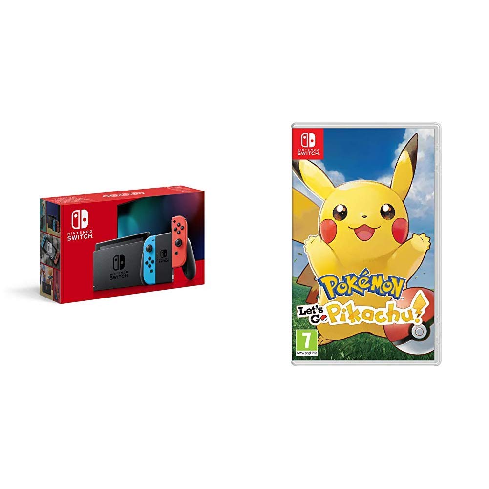 Nintendo Switch Neon Red Neon Blue Pokemon Let S Go Pikachu Buy Online In Slovenia At Slovenia Desertcart Com Productid