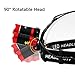 EMIDO Zoomable LED Headlamp,4 Modes Super Bright Headlight,Waterproof Flashlight Torch Headlamps,18650 Rechargeable Batteries for Reading Outdoor Running Camping Fishing Walking