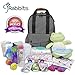 9 Rabbits Diaper Bag Backpack, Stylish Multi-Function Waterproof Smart Organizer Baby Back Pack, Large Capacity, Perfect For Travel With Adjustable Shoulder Straps and Wipeable Infant Changing Pad