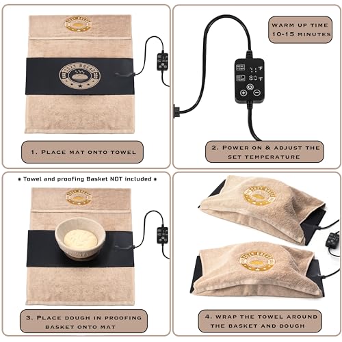 Cozy Bread Warming Mat (GEN3) Thermostat Controlled Portable Bread