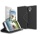 Cellto Samsung Galaxy S4 Premium Wallet Case [Slim Ultra Fit] [Premium Black] Diary Cover/w ID Pocket for Galaxy S IV Galaxy SIV i9500 [Made in Korea]