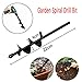 Gmgod❤️❤️Gardening Drill Planter Garden Auger Spiral Drill Bit Planting Hole Digger Drill Bit Black 40x220mm