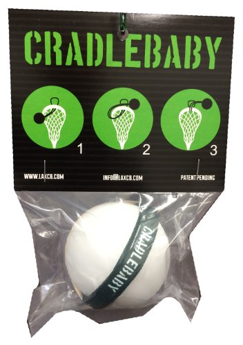 CradleBaby Rubber Lacrosse Ball for Training Indoor, Outdoor, Shooting, Catching (Forest Green/White - //coolthings.us