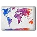 iCasso Macbook Air 13 Inch Case Art Printing Matte Hard Shell Plastic Protective Cover For Macbook Air 13 Inch Model A1369/A1466 (World Map)
