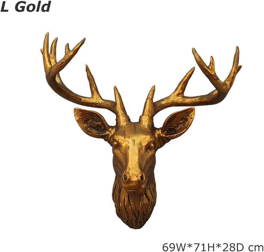 Even Deer Head Wall Mount Decorative Resin Deer Head Oversized 46 Inch Fake Taxidermy Deer Antlers Gallery Wall Decor 4 Size Amazon Co Uk Kitchen Home