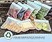 Strendy Reusable Sandwich Bags (8 Pack) - Ziplock Leakproof Snack Bags, Food Storage Bags, Freezer Safe - Excellent for Meal Prepping
