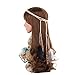 AWAYTR Tribal Style Feather Boho Headband Beads Cute Masquerade Fancy Dress Waistband Headpieces Hippie Hair Accessories (1)