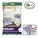 GANJOY Travel Space Saver Bags No Vacuum Needed for Travel (Pack of 10)