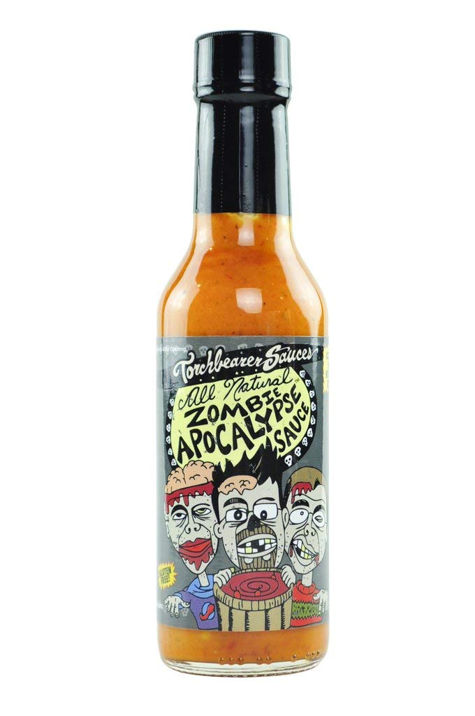 Zombie Apocalypse Ghost Chili Hot Sauce, 5 ounces - All Natural, Vegan, Extract-Free, Made in USA, Featured on Hot Ones!