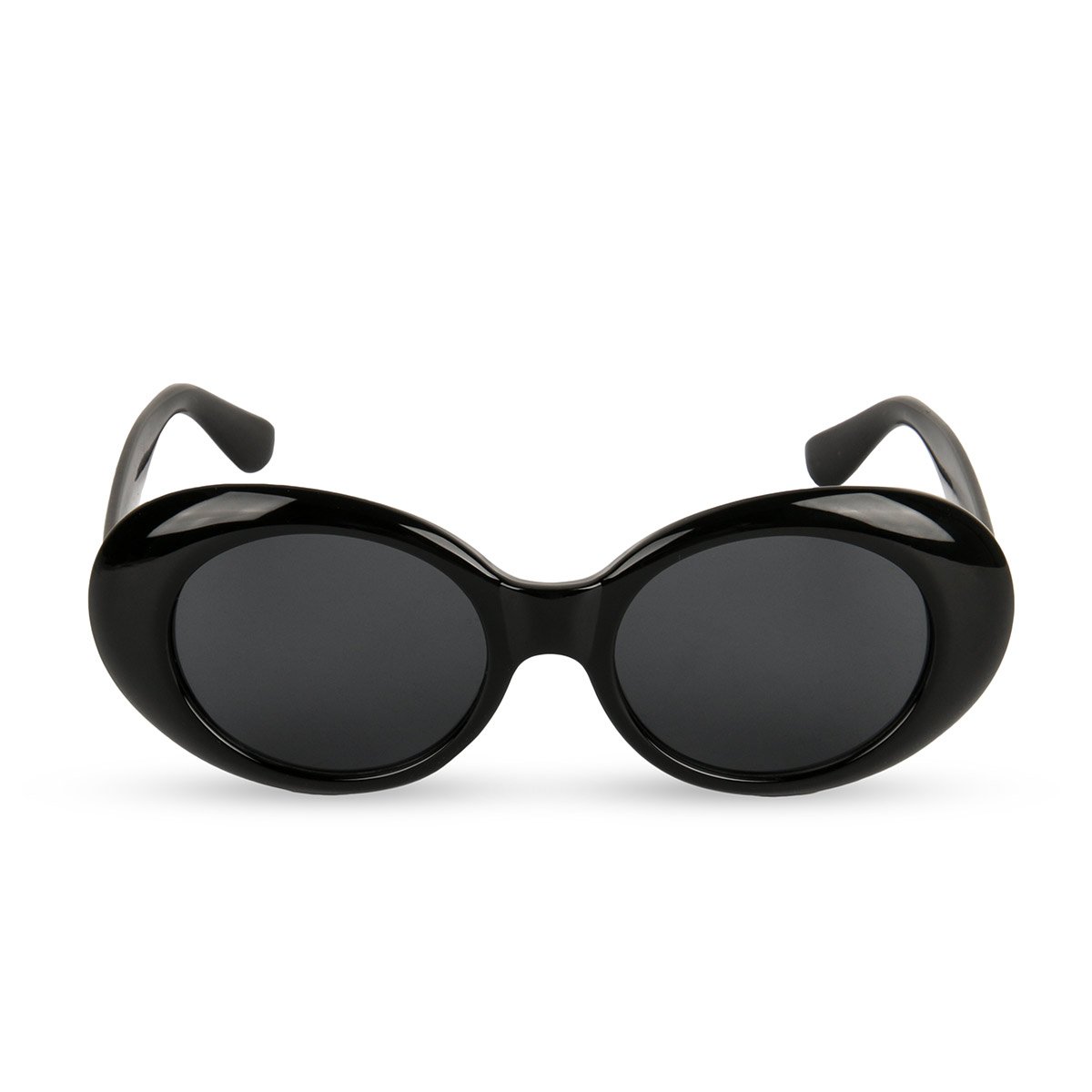 DODOKurt Cobain Vintage Shades Sunglasses Nirvana Thick Alien Oval Frame Glasses Outdoor Sports Eyewear (Black)