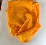 High Quality Tibetan Prayer Scarf Kata Gold Color 8 Auspicious Symbols Ps-17