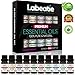 Labeatie Aromatherapy Diffuser Essential Oils Set of 10 Therapeutic Grade Natural and Pure Essential Oil Bottles 10ml For Diffusers and Humidifier with Lavender Lemon Tea Tree Eucalyptus and More