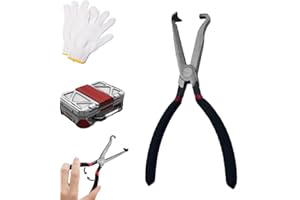 PETUPS Electrical Disconnect Pliers, 2024 New Electrical Connector Pliers Automotive Tool, 8 inch Disconnect Pliers for Push Tab Style Plugs, Fuel Line Pliers Disconnect Repair Tools for Car (Black 1PCS)