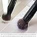 Qivange Makeup Brush Set, Kabuki Brush Foundation Contour Eyeshadow Makeup Brushes with Pouch, Black (10pcs)