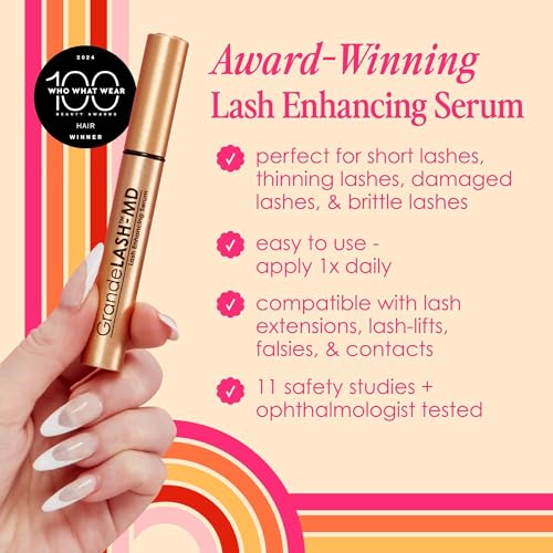 Generico Cosmetics Lash Enhancing Siero per la crescita delle ciglia per lunghezza e volume, 4 ml