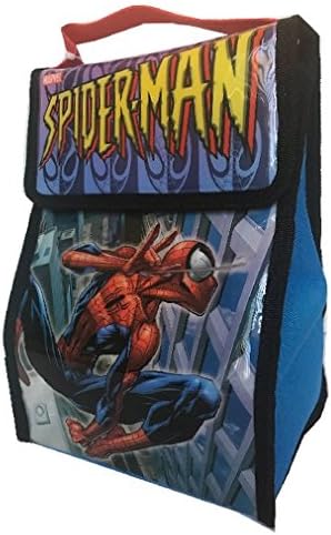 Marvel Spiderman Lunchbox Dual Compartment with Zippered Closure