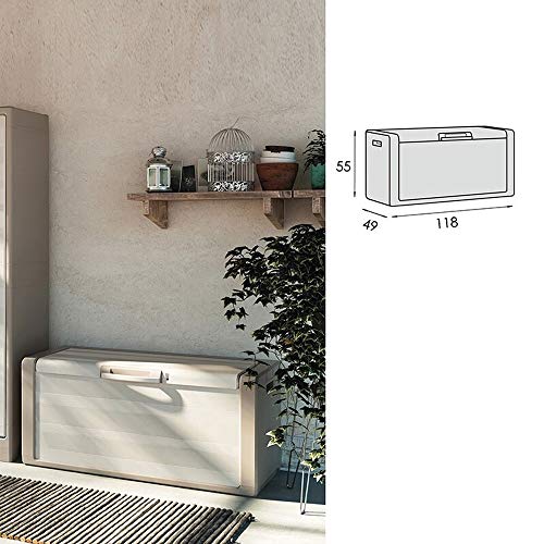 PQXOER Garten und Geräteschrank Outdoor Indoor Storage Box Villa Garten-Hof Balkon wasserdichte Sonnenschutz große… – Bild 4