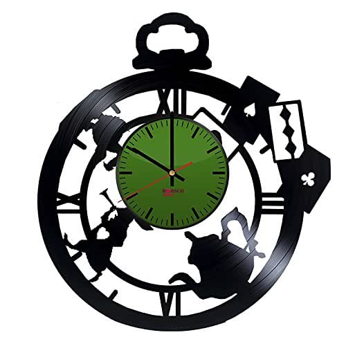 Alice in Wonderland Walt Disney Vinyl Record Wall Clock