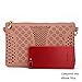 Jiaruo Women Vintage Girls Hollow Out Sling Leather Crossbody Bag Handbag Purse (pink 2)