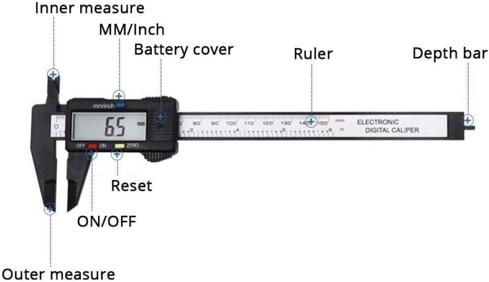 Micrometer Vernier Caliper Digital Caliper 0150Mm Measuring Tool