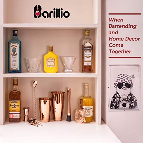 Copper Boston Shaker Cocktail-Shaker-Set, professionelles Barkeeper-Set mit beschwertem Martini-Mixer, Hawthorne-Sieb… – Bild 6
