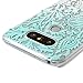LG G5 Case - Mavis's Diary 3D Handmade Bling Crystal Shiny Rhinestone Diamonds Special Hollow Floral Gradient Pattern Hard PC Cover Transparent Clear Case Pretty Elegant Design for LG G5 (LG H868)