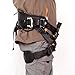 kissloves Full Body Safety Harness Outdoor Climbing Harness Half Body Harness Safe Seat Belt for Mountaineering Outward Band Expanding Training Rock Climbing Rappelling Equip (Half-Body Black)