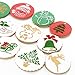 Christmas Cookie Stencils for Royal Icing, Food Decorating Stencils for Cookies, Biscuit Sugar Stencils Templates Baking Decorating Tools, 12-Pieces