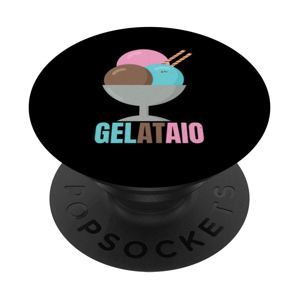 Gelataio italian Ice Cream Maker Sorbet Popsicle Mochi PopSockets Swappable PopGrip