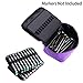 BTSKY 60 Slot Carrying Marker Case Holder --Canvas Zippered Markers Organizer for Primascolor Marker and Copic Sketch Marker (Purple)