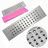 Mohoo Tungsten Carbide Wire Drawplate For Jewelry Making Round 0.26-4.0mm 52 Holes