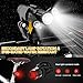 Updated 2019 Version USB Rechargeable Bike Light Set, Runtime 10+ Hours 600 Lumen Super Bright Headlight Front Lights and Back Rear LED, 4 Light Mode Fits All Bicycles, Road, Mountain