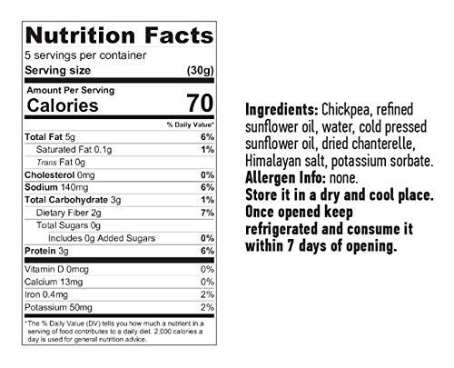 Forest Secret Vegan Spreads and Dips, Chanterelle Mushrooms, Gluten and Sugar Free, Net 6.17 oz (Pack of 3) - Thumbnail 2