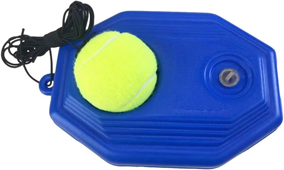 Lixada Tennis Ball Trainer Self-Study Baseboard Player Training Aids Practice Tool Supply with Elastic Rope Base Tennis Trainer Self-Study Rebound Ball : Sports & Outdoors