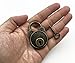 Hyamass 3pcs Vintage Antique Style Mini Archaize Padlocks Key Lock with Keys (Bronze)