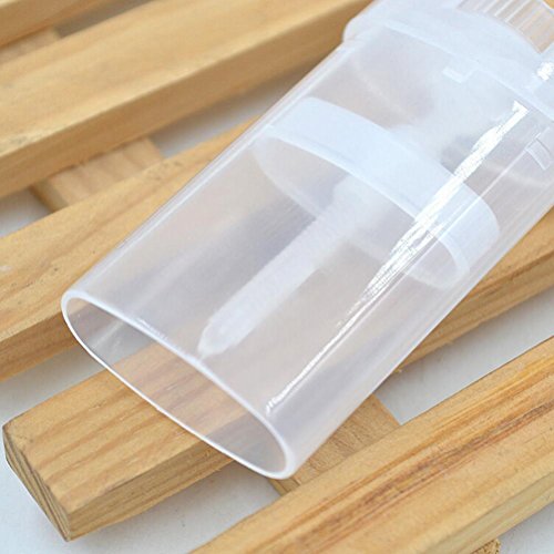 Black Menba Empty Oval Deodorant Lip Lipstick Balm Tubes Containers Plastic 20PCS 15ML Transparent (15ml, transparent)