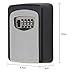 AMRIU Combination Key Lock Box - More Convenient Key Box - Best Outdoor Wall Mounted Key Box - Set Your Own Combination - Great for Elderly Parents Spare House Keys