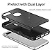 TKKOK TKKOK iPhone 7 Plus Case, Slim Dual Layer Heavy Duty Rugged Scratch-Resistant Shockproof Non-Slip Grip Protective Case Cover [Tempered Glass Screen Protector Included] for iPhone 7 Plus-Black