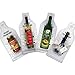 KarryOn l Wine bags for Travel - Wine protector For Luggage & Airplane travel - Air Bubble Cushion Inner Skin- Leak Proof Exterior Wine Sleeve bag - Accessory Gift(4Pack)
