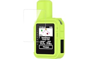 Case for Garmin inReach Mini 3 Plus GPS Bike Computer, Includes 1 TPU Soft Films + 1 Silicone Protective Cover, Shockproof Fa