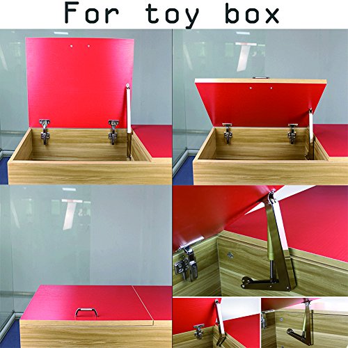 Douper 200N/44lb Heavy Duty Gas Springs Lid Support Hinge with Soft