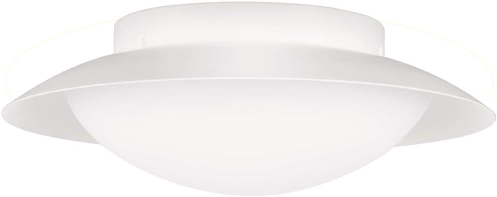 GetInLight LED Surface Mount Ceiling Light, 12-Inch, 15W(75W Equivalent), White Finish, 4000K(Bright White), Dimmable, Round, Dry Location Rated, ETL Listed, IN-0318-1-WH-40