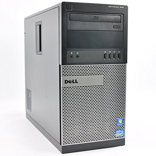 Dell Optiplex 990 Tower Desktop Computer Intel Core i5-2400 3.1GHz 8GB DDR3 Memory 1TB HDD DVDRW Windows 10 Professional) (Renewed)