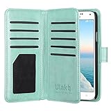 Galaxy S5 Case, ULAK Multi Card Slots Series Magnetic Wallet Case Cover for Samsung Galaxy S5 SV Galaxy S V i9600- Mint Green