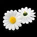 Topixdeals 100x Gerbera Daisy Flowers Heads for DIY Wedding Party (Yellow with White)