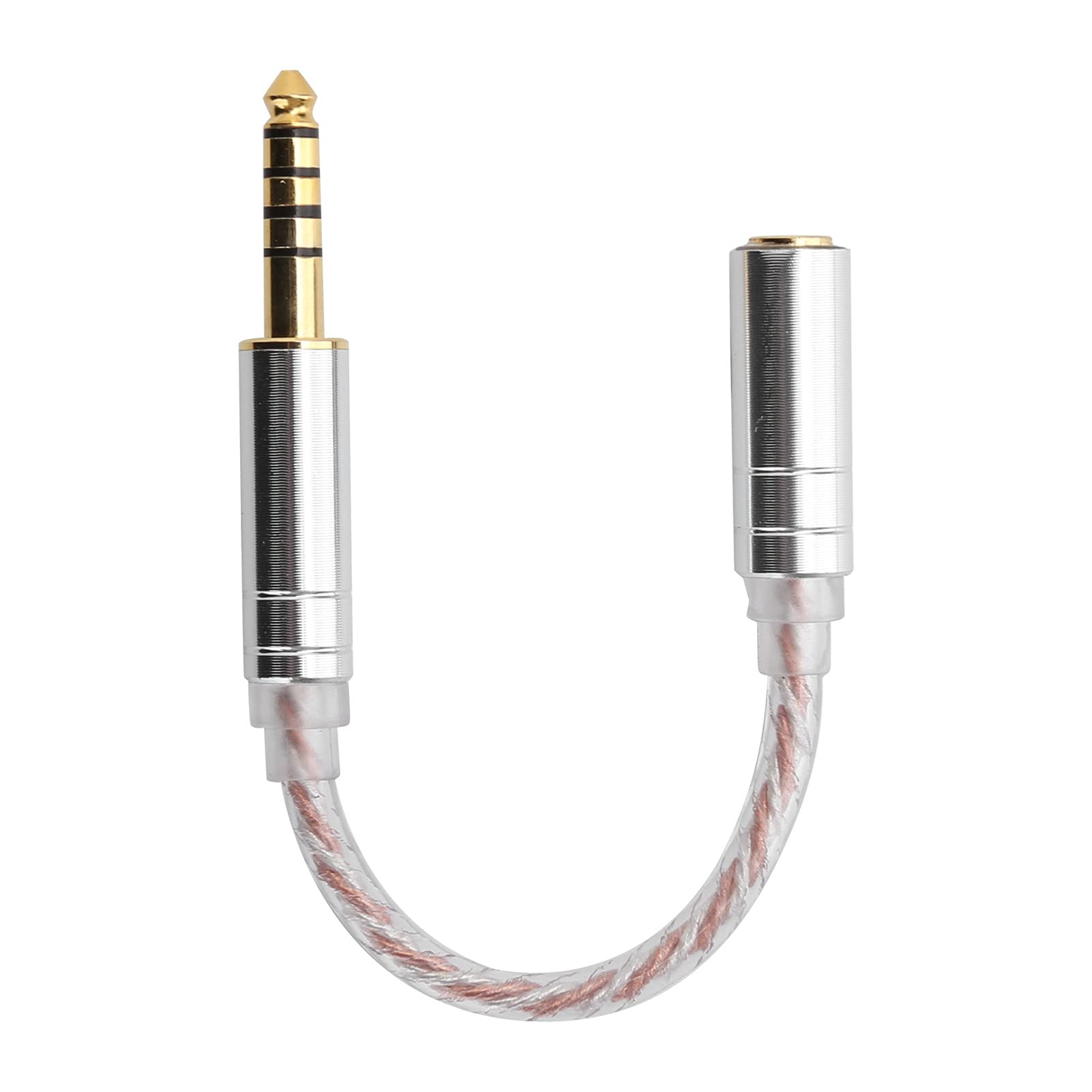 4.4mm to 3.5mm Balanced Audio Adapter Cable, 14cm/5.5inch Male Female Conversion Cable for Headphones