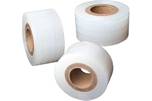 HHTHH 3 pcs Grafting Tape PE Stretchable Self-Adhesive Membrane Clear Floristry Film for Garden Nursery Fruit Trees Budding Tree Seedling Graft (1.2inch/3cm Width)