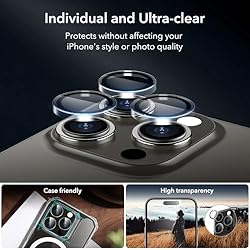 ESR 3+2 Pack for iPhone 15 Pro Max Screen