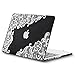Kuzy - Older Version MacBook Pro 13.3 inch Case (Release 2015-2012) Rubberized Hard Cover for Model A1502 / A1425 with Retina Display Shell Plastic - Lace Black